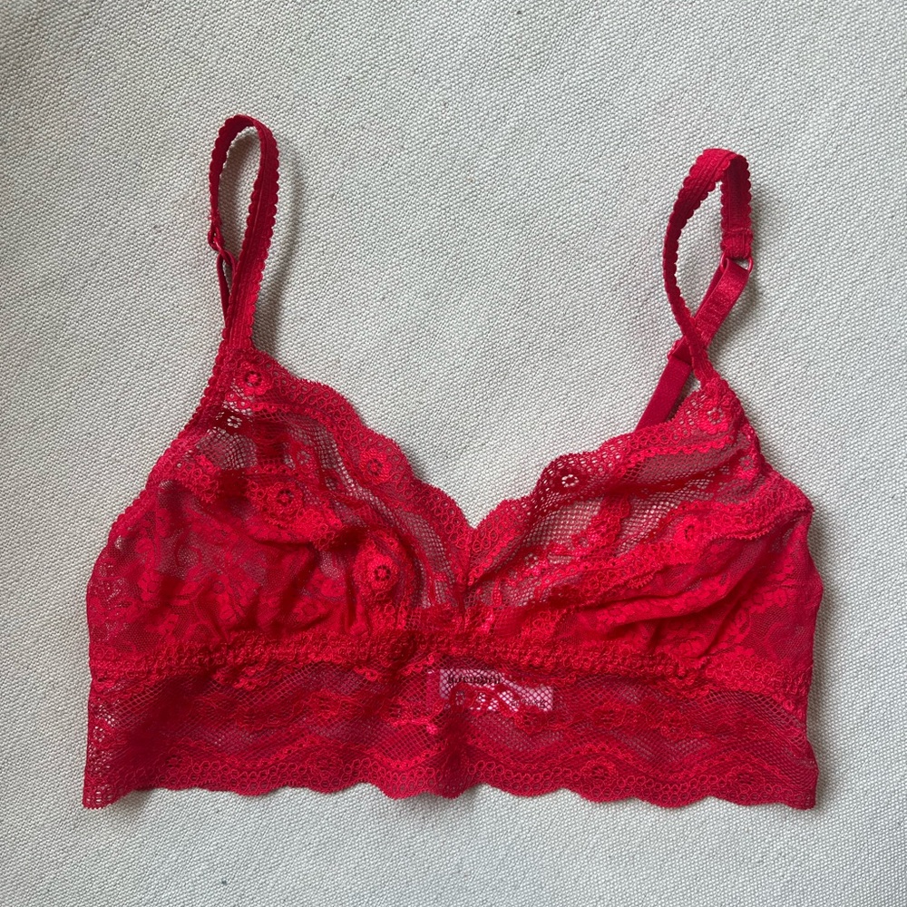 Red Lace Bralette